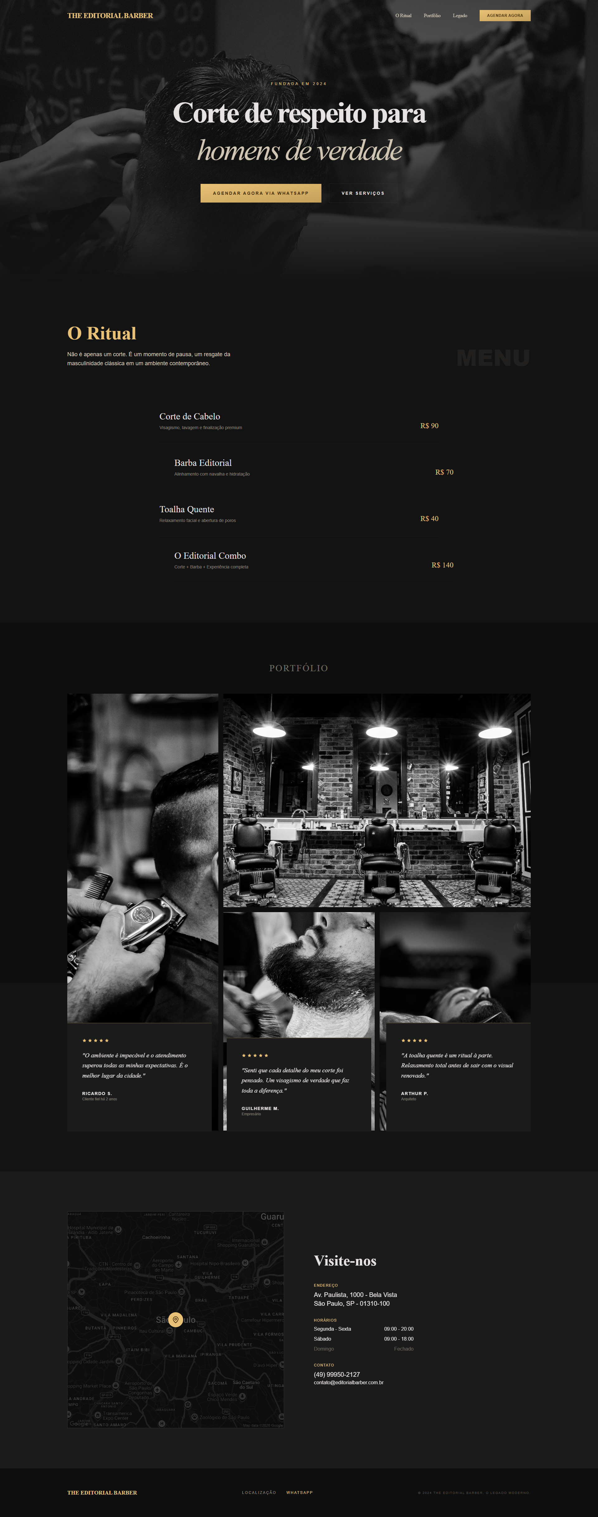Site para barbearia